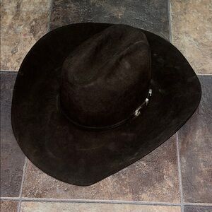 Chocolate American Cowboy Hat 10x 4 1/2 brim 7 1/4